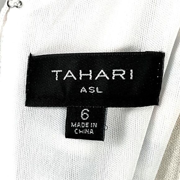 Tahari ASL Sleeveless Sheath Dress Midi Multicolor Geometric Print Sz 6 New - Picture 8 of 12